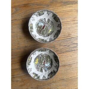 Johnson Bros Friendly Village Desert Bowls 5" The Stone Wall set 2